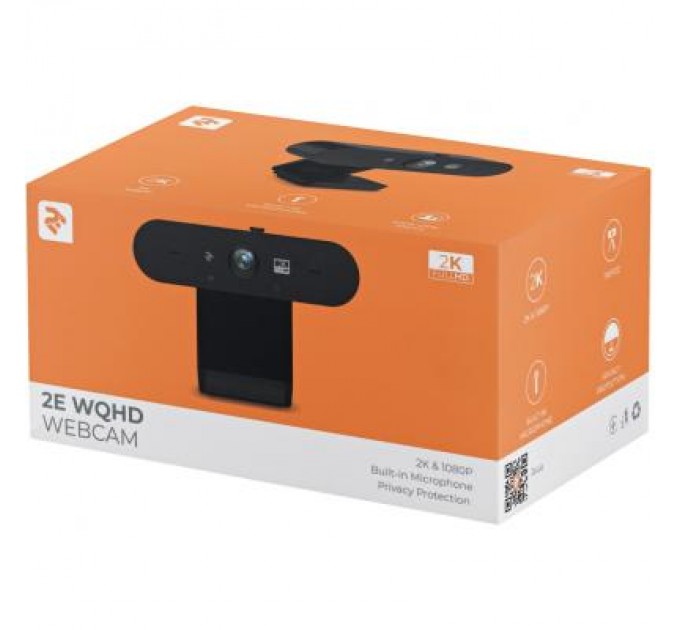 2E Веб-камера 2E WQHD 2К USB Black (2E-WC2K)