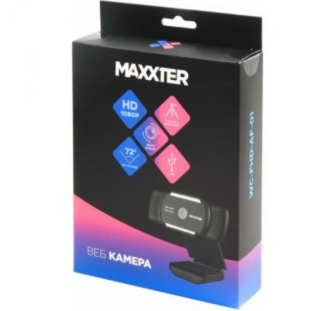 Maxxter Веб-камера Maxxter FullHD 1920x1080 (WC-FHD-AF-01)