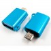 Dengos Перехідник OTG USB - Micro-USB blue Dengos (ADP-020)