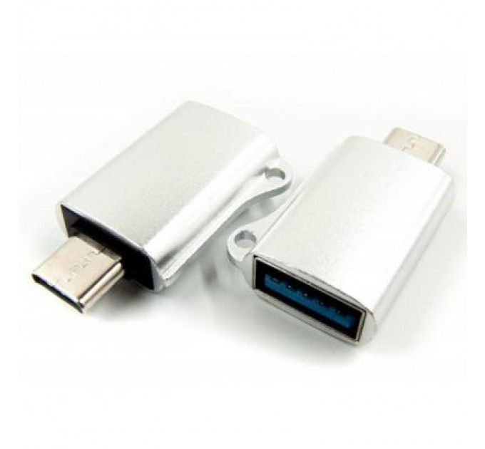 Dengos Перехідник OTG USB - Type-C grey Dengos (ADP-019)