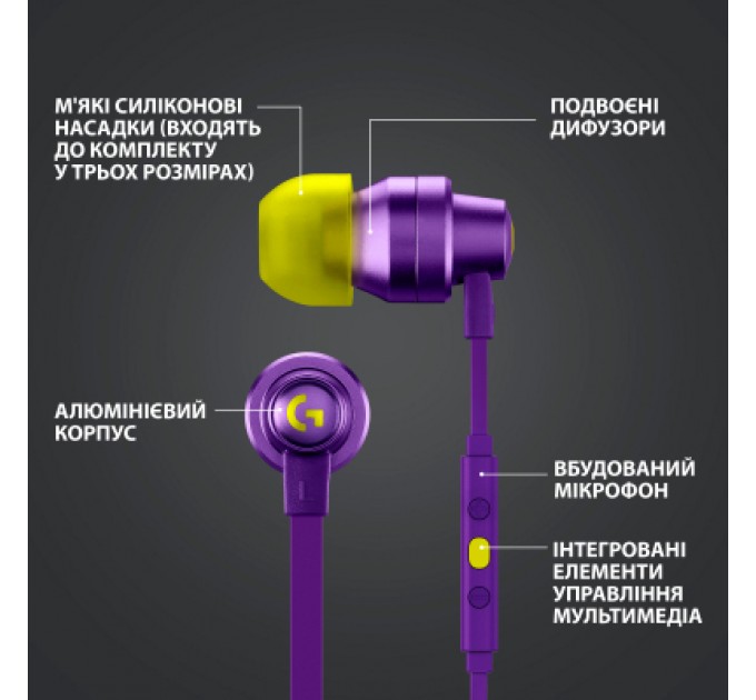 Logitech Навушники Logitech G333 Purple (981-000936)