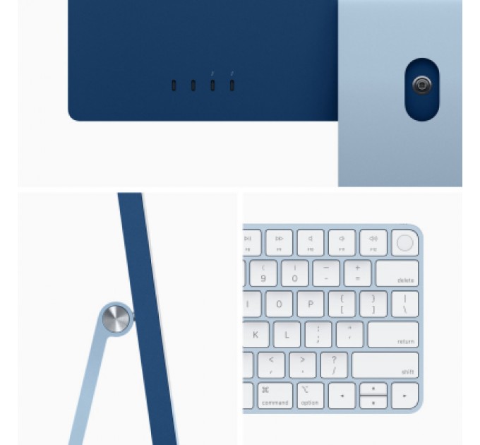 Apple Комп'ютер Apple A2439 24" iMac Retina 4.5K / Apple M1 with 7-core GPU, 256SSD, Blue (MJV93UA/A)