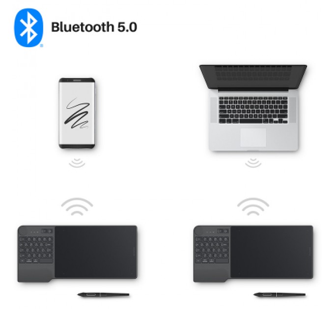 Huion Графічний планшет Huion Inspiroy Keydial KD200 (KD200)