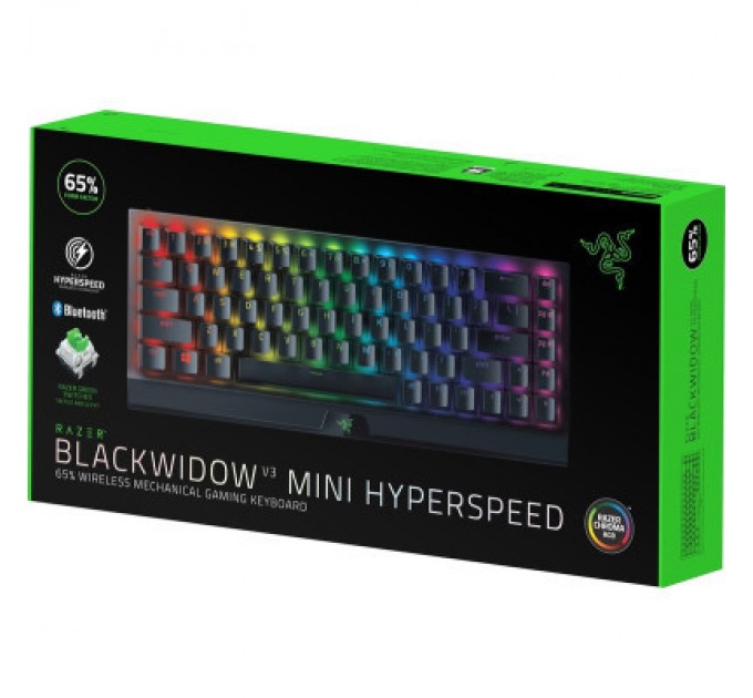 Razer Клавіатура Razer BlackWidow V3 Mini Hyperspeed Green Switch RU (RZ03-03891600-R3R1)