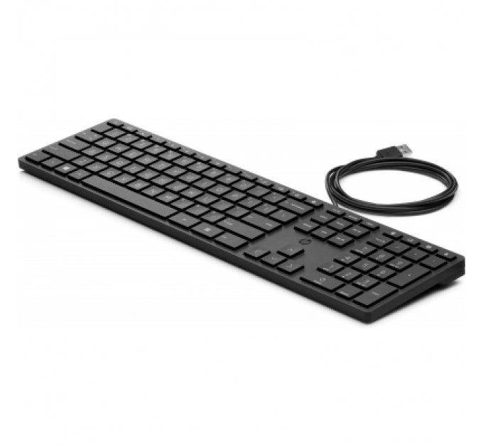 HP Клавіатура HP 320K USB Ukr Black (9SR37AA)