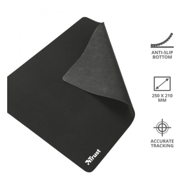 Trust Килимок для мишки Trust Mouse Pad M Black (24193)