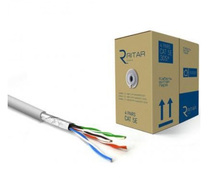 Ritar Кабель мережевий Ritar FTP 305м КВПЭ (4*2*0,51)[СCA] (03492)