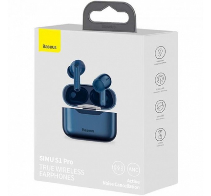 Baseus Навушники Baseus SIMU ANC True Wireles Earphones S1 Pro Blue (NGS1P-03)