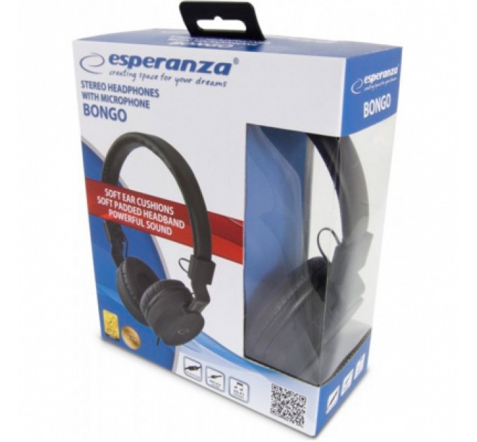 Esperanza Навушники Esperanza Bongo Black (EH212K)