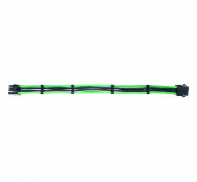 Qube Кабель Qube для блока питания QUBE 6+2P VGA Black-Green (QBW8PBG)