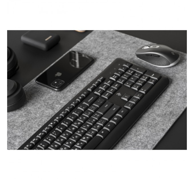 2E Клавіатура 2E KS220 Wireless Black (2E-KS220WB)