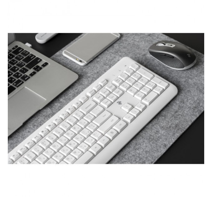 2E Клавіатура 2E KS220 Wireless White (2E-KS220WW)