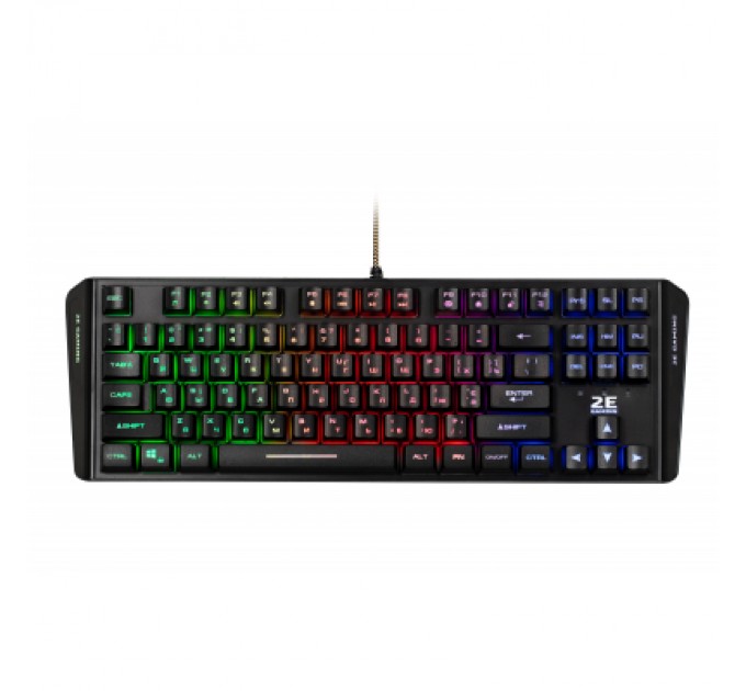 2E Клавіатура 2E KG355 LED 87key USB Black Ukr (2E-KG355UBK)