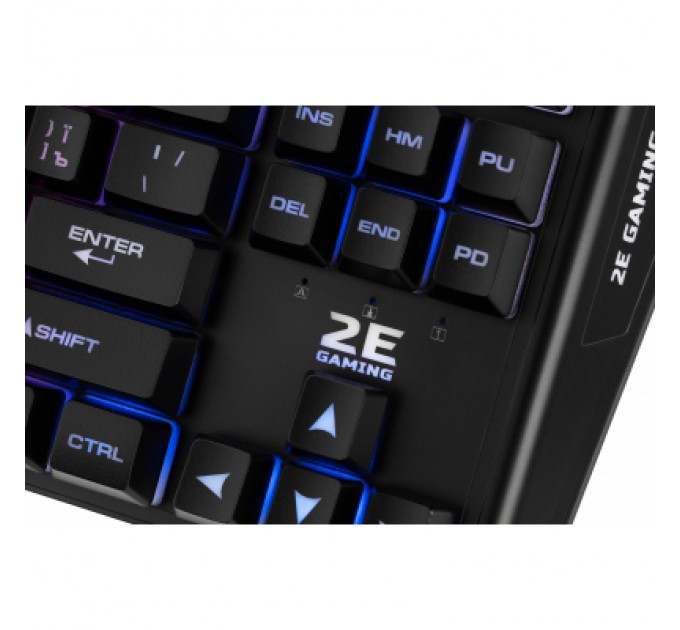 2E Клавіатура 2E KG355 LED 87key USB Black Ukr (2E-KG355UBK)