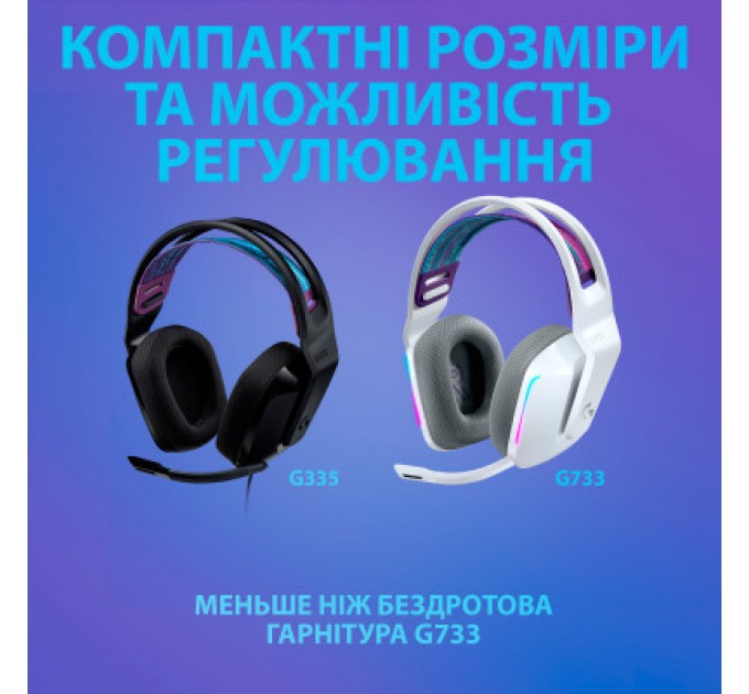Logitech Навушники Logitech G335 Wired Gaming Black (981-000978)