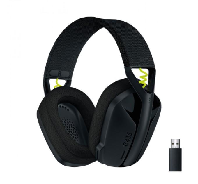 Logitech Навушники Logitech G435 Lightspeed Wireless Gaming Headset Black (981-001050)