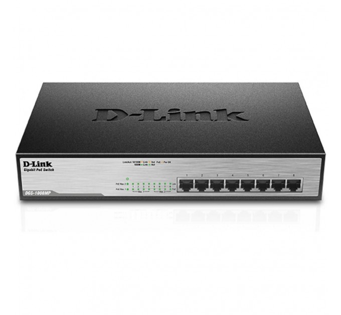 D-Link Комутатор мережевий D-Link DGS-1008MP