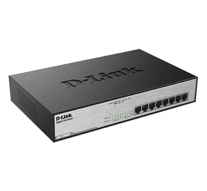 D-Link Комутатор мережевий D-Link DGS-1008MP