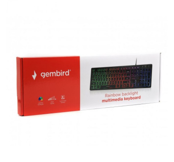 Gembird Клавіатура Gembird KB-UML-01-UA USB Black (KB-UML-01-UA)