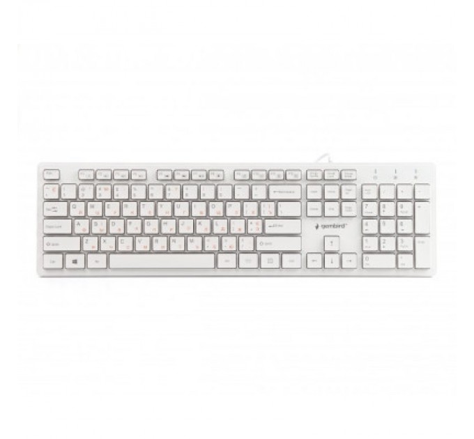 Gembird Клавіатура Gembird KB-MCH-03-W-UA USB White (KB-MCH-03-W-UA)