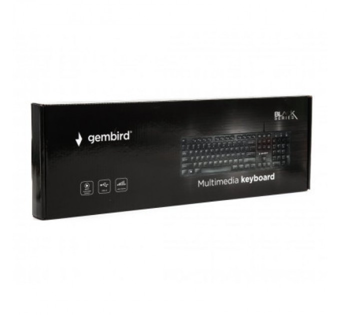 Gembird Клавіатура Gembird KB-MCH-03-UA USB Black (KB-MCH-03-UA)