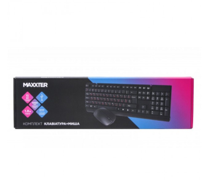 Maxxter Комплект Maxxter KMS-CM-01-UA USB Black (KMS-CM-01-UA)