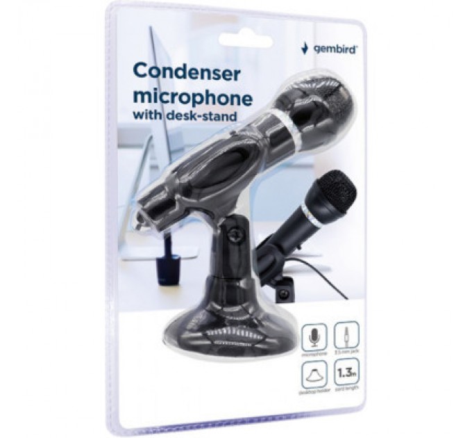 Gembird Мікрофон Gembird MIC-D-04 Black (MIC-D-04)