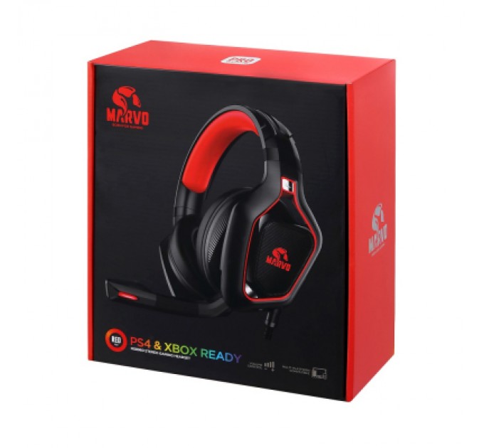 Marvo Навушники Marvo HG8960 Pro Red-LED Black/Red (HG8960)