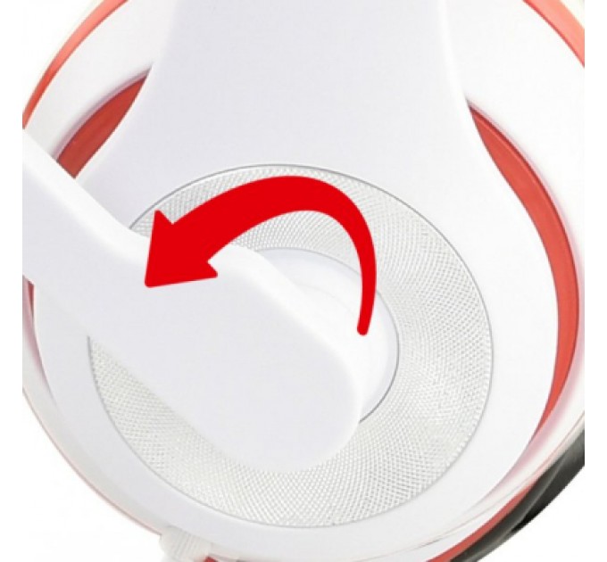 Gembird Навушники Gembird MHS-03 White/Red/Black (MHS-03-WTRDBK)