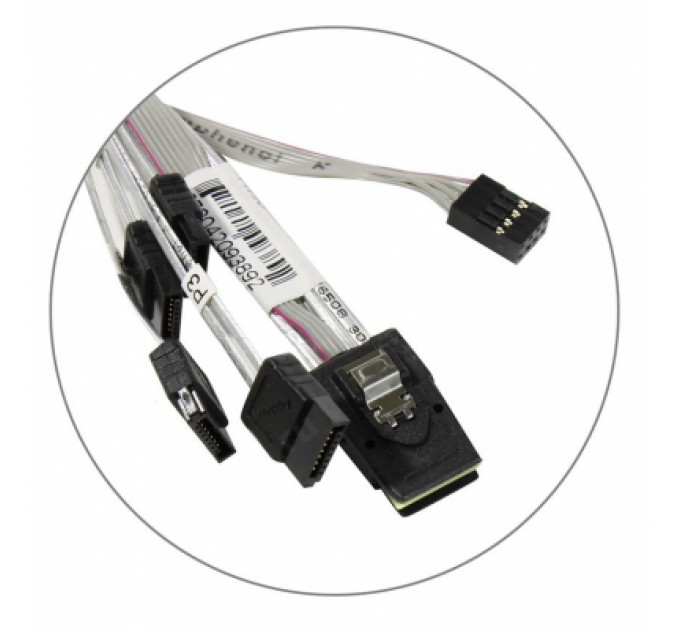 Supermicro Кабель для передачі даних MiniSAS SFF-8087 to 4xSATA 76/66/54/45 cm Supermicro (CBL-0343L-01)
