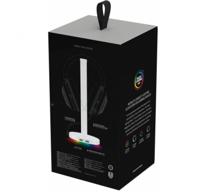 Razer Підставка для гарнітури Razer Base Station V2 Chroma Mercury (RC21-01510300-R3M1)