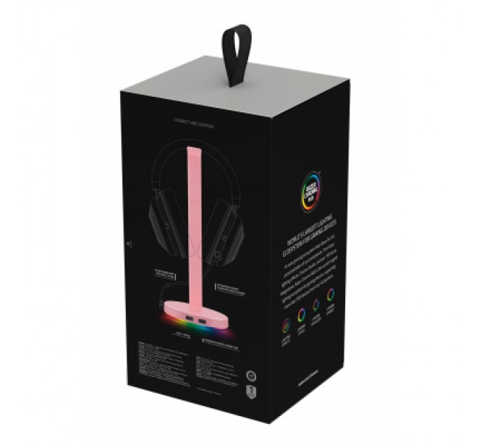 Razer Підставка для гарнітури Razer Base Station V2 Chroma Quartz (RC21-01510200-R3M1)
