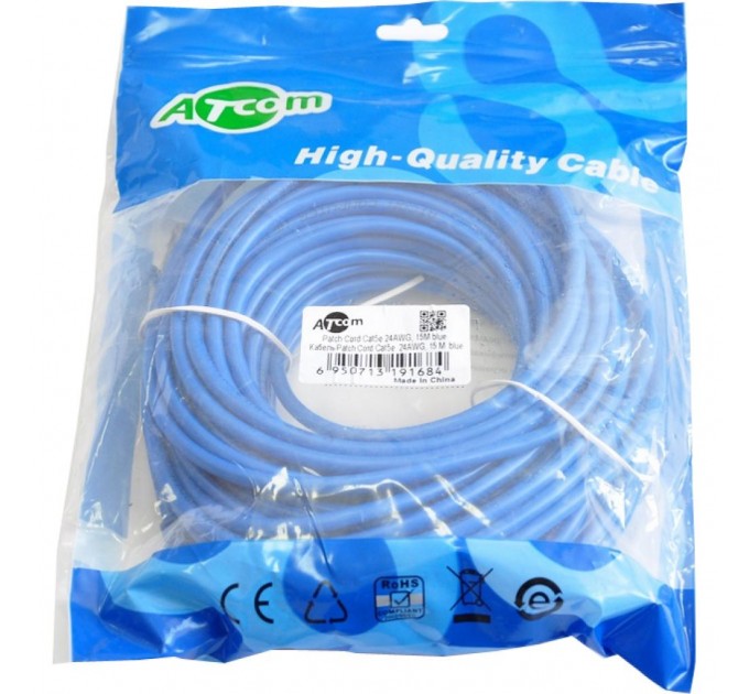 Atcom Патч-корд Atcom 15м RJ-45 CCA (9168)