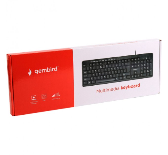 Gembird Клавіатура Gembird KB-UM-106-UA USB Black (KB-UM-106-UA)