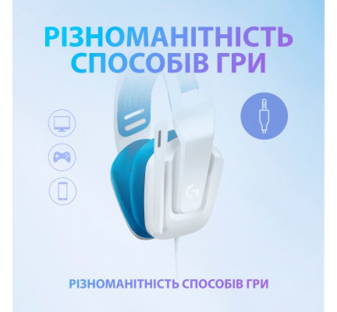 Logitech Навушники Logitech G335 Wired Gaming White (981-001018)