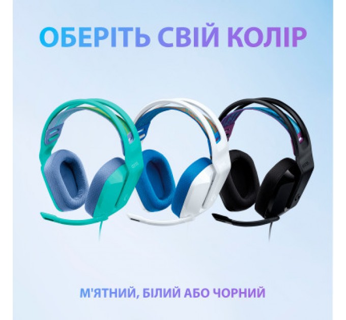 Logitech Навушники Logitech G335 Wired Gaming White (981-001018)