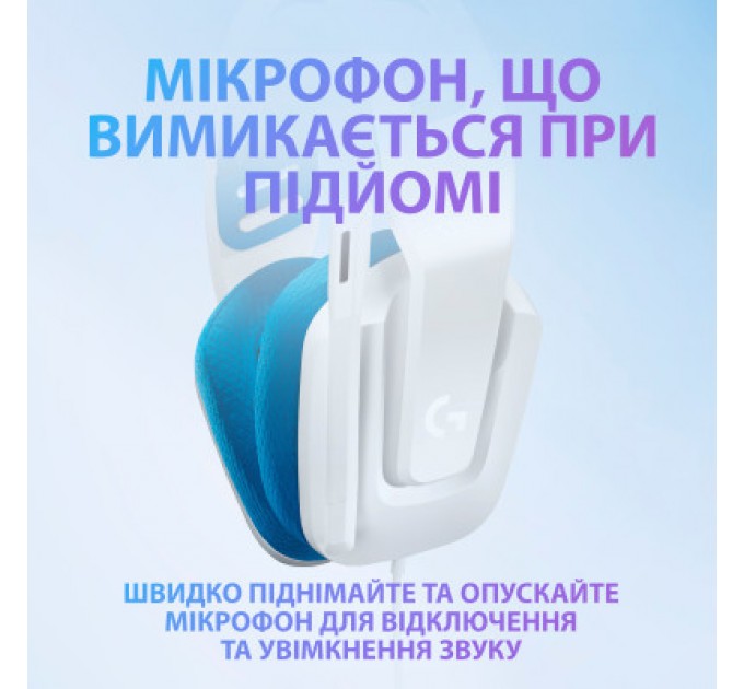 Logitech Навушники Logitech G335 Wired Gaming White (981-001018)