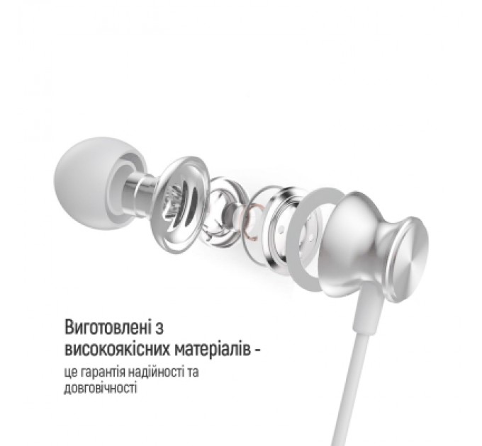 ColorWay Навушники ColorWay 3.5 mm Wired Earphone UrbanBeat White (CW-WD03WT)