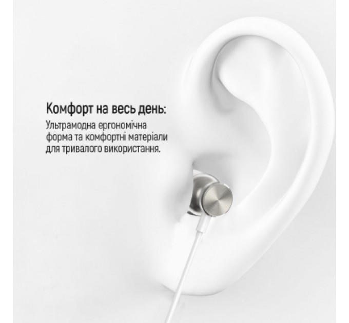 ColorWay Навушники ColorWay 3.5 mm Wired Earphone UrbanBeat White (CW-WD03WT)
