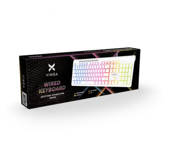 Vinga Клавіатура Vinga KB-460 White