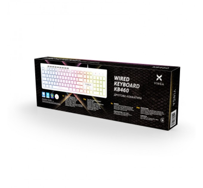 Vinga Клавіатура Vinga KB-460 White