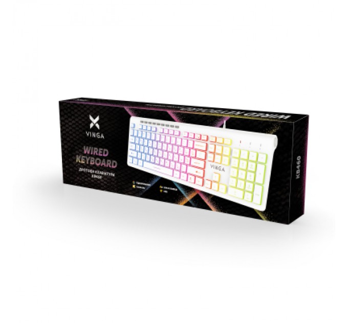 Vinga Клавіатура Vinga KB-460 White