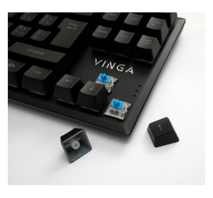 Vinga Клавіатура Vinga KBGM-110 87 key LED Blue Switch USB Black (KBGM-110 Black)