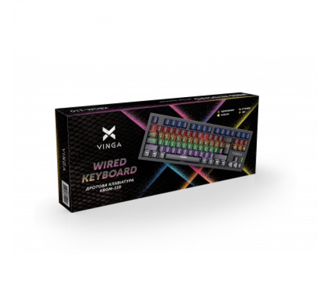 Vinga Клавіатура Vinga KBGM-110 87 key LED Blue Switch USB Black (KBGM-110 Black)