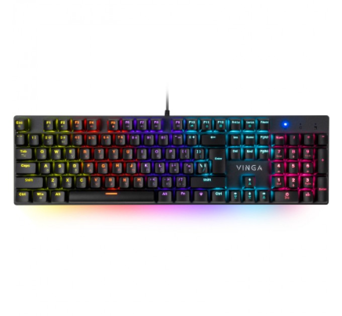Vinga Клавіатура Vinga KBGM-100 LED Blue Switch USB Black (KBGM-100 Black)
