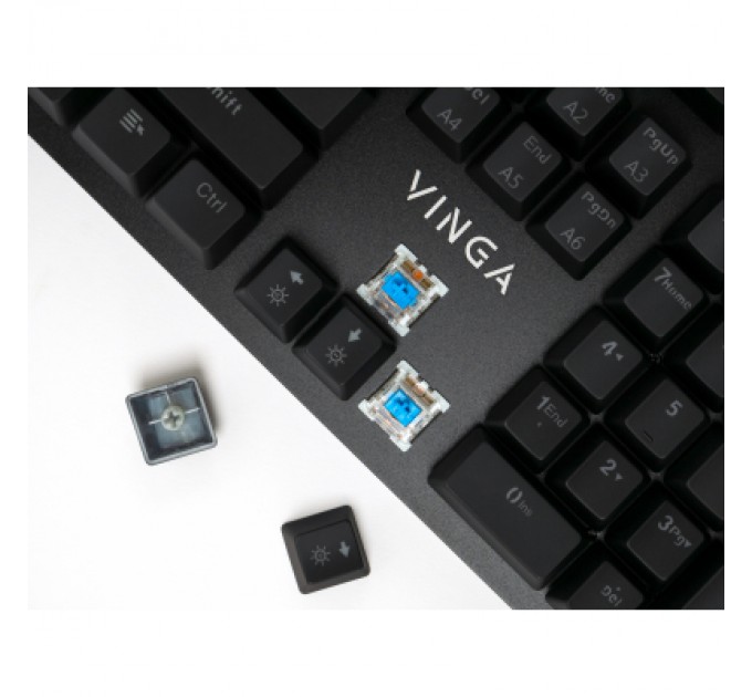 Vinga Клавіатура Vinga KBGM160 LED Outemu Blue USB Black (KBGM160 Black)