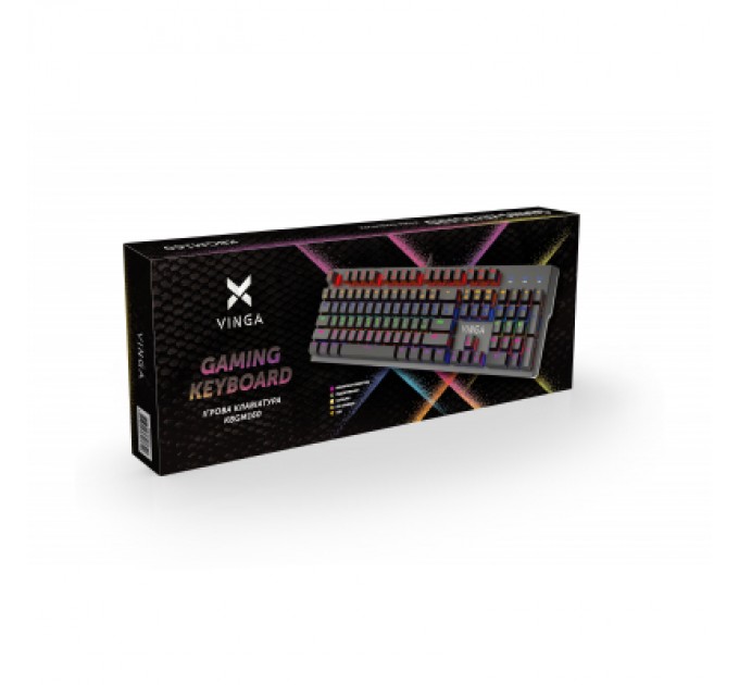 Vinga Клавіатура Vinga KBGM160 LED Outemu Blue USB Black (KBGM160 Black)