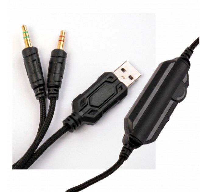 Vinga Навушники Vinga HSCU-160 Gaming LED Black (HSCU-160)