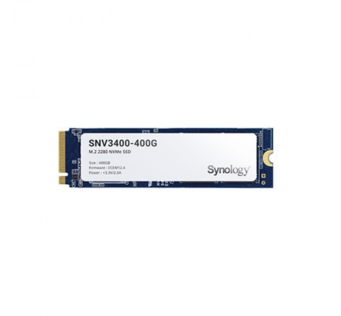 Synology Накопичувач SSD для сервера 400GB M.2 22110 NVMe PCIe 3.0 x4 Synology (SNV3510-400G)