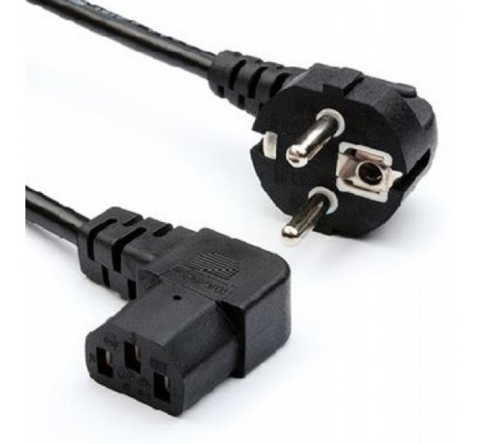 Merlion Кабель живлення C13 1.8m, 0.75mm corner 90 Merlion (PC-186A CEE7/7-C13-CCA18)